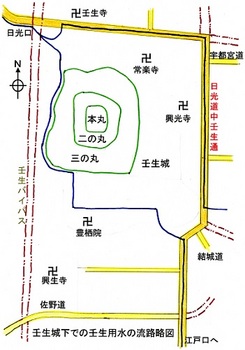 壬生城下での壬生用水の流路概略図.jpg